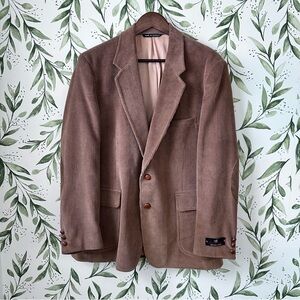 Vintage Men’s DiBenedetto Corduroy Blazer. 42. Brown.